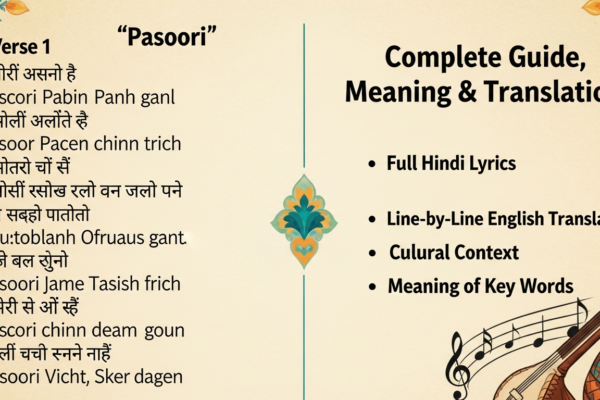 Pasoori Lyrics in Hindi