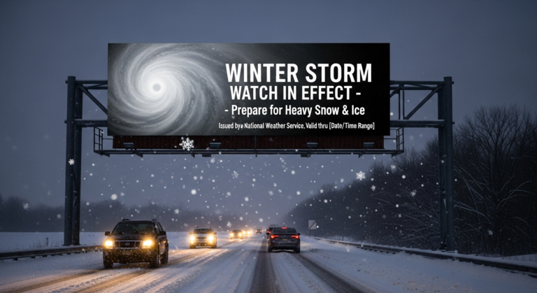 Winter Storm Watch: Meaning, Differences, and Area Updates Explained Simply